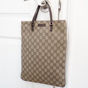 Authentic Preowned Gucci Brown GG Canvas Top Handle Handbag